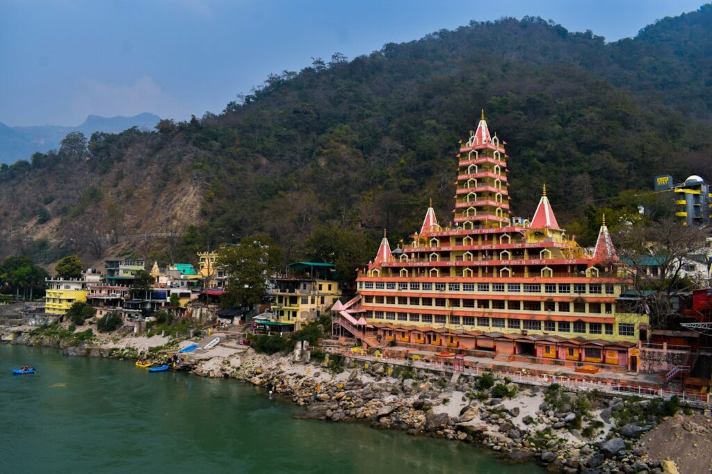 Rishikesh on the banks of the Ganga